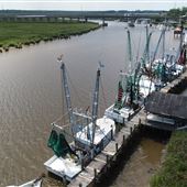 Darien Shrimp Boat Fleet and Docks